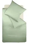 fleuresse Bettw&auml;sche Mako Satin Colours 009100-1525 jadegr&uuml;n 200x220 cm + 2x80x80