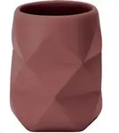 Kleine Wolke Zahnputzbecher Crackle Rosenholz 8x10x8
