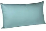 fleuresse Bettw&auml;sche Mako Satin Colours 009100-6078 aqua Kissenh&uuml;lle 40x80 cm