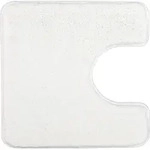 Kleine Wolke Badteppich Relax Polarweiss 55 cm x 55 cm WC-Vorleger mit Ausschnitt