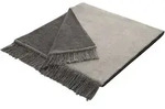 Biederlack Sesselschoner Cover Cotton Salt & Pepper silber 50x200 cm