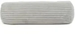 G&ouml;zze Cord-Optik Kissenrolle gef&uuml;llt silber 70x22 cm