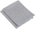 G&ouml;zze Geschirrtuch mit Aufh&auml;ngeschlaufe silber 50x70 cm, 4er-Pack (2xStreifen,