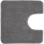 Meusch Badematte Super Soft Anthrazit 50 cm x 50 cm WC-Vorleger mit Ausschnitt