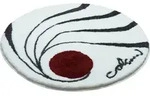Colani 18 Badteppich weiss 80 cm rund