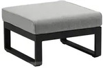 Zebra Fly Lounge Hocker, graphite B: 67 x T: 67 x H: 43,5 cm