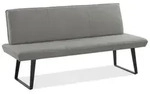 Niehoff Elba Bank 160cm, Bezug Alpine grau, Gestell Stahl anthrazit