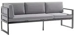 Sieger Adelaide 3-Sitzer Sofa Aluminium inkl. Polster 213x69x81cm