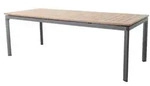 MWH Alutapo Gartentisch Teak, 220x95cm
