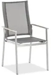 Niehoff Scalea Flex Hochlehner, silbergrau, Teak-Armlehnauflage, R&uuml;ckenteil 4-stufig
