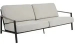 Brafab Lyra 2,5-Sitzer Sofa 193cm, Gestell Edelstahl schwarz, inkl. Polster