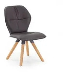 Niehoff Chianti Design-Stuhl Stativgestell Eiche, Leder Napoli mocca