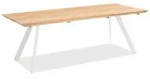 Niehoff Valetta Tisch 220x95cm Teak recycelt, Gestell Aluminium Ivory