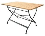 Zebra Florence Klapptisch 120x80cm aus Teak und Flachstahl