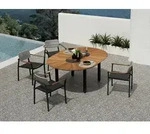 Zebra Yobex-Catax Gartenm&ouml;bel-Set Tisch 135x135-185cm