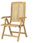 Zebra Bueno Klappsessel aus Teakholz ergonomisches R&uuml;ckenteil, klappbar