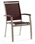 Sieger Royal Stapelsessel Aluminium champagner