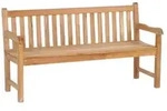 Zebra Yachtclub Landhausbank 3-Sitzer 160cm aus Teakholz