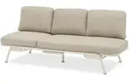 Zebra Somerset 3-Sitzer Sofa Aluminium light taupe 198cm x 81cm x 78 cm