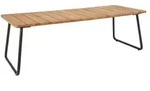 Brafab Nolli Tisch Teakholz 225x90cm, Gestell Aluminium schwarz