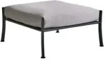 Brafab Delux Fu&szlig;hocker 79x79cm , Schwarz Teddy beige