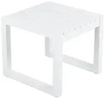 Brafab Vevi Beistelltisch 40x40x35cm Aluminium wei&szlig;