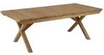Brafab Julita Teak natur Kaffeetisch 140x70x50cm Staboptik