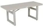 Brafab Vevi Bank 105x41x45cm Aluminium khaki