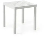 Brafab Belfort Beistelltisch 50x50x50cm, Aluminium wei&szlig;