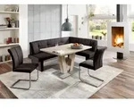 Niehoff Lisa Polsterbank anthrazit, langer Schenkel links, 182 x 142cm