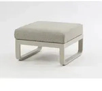 Zebra Fly Lounge Hocker, light taupe B: 68 x T: 70 x H: 43,5 cm