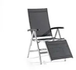 Sieger Bodega Relaxsessel Aluminium graphit, klappbar, verstellbar