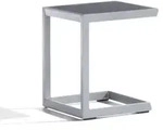 Sieger Cannes Beistelltisch Aluminium graphit, 45x35x50cm