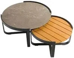 Zebra Fly Lounge Tisch-Set, graphite