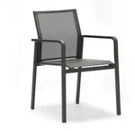 Zebra Bee Sessel graphite Armlehnen Aluminium