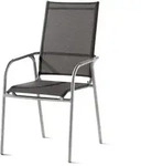 Sieger Sirio Stapelsessel, Aluminium graphit