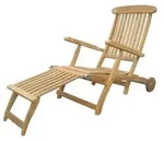 Zebra Bueno Deckchair aus massivem Teakholz klappbar