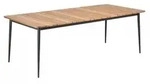 Niehoff Luna Tisch 220x95cm, Gestell Aluminium anthrazit, Tischplatte Teak natur