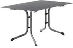 Sieger Klapptisch Polytec Schiefer anthrazit, 140x90cm, Gestell eisengrau