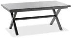 Niehoff Nalvo Ausziehtisch 180-240x100cm, ES-Glas, Gestell Aluminium anthrazit