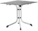 Sieger Klapptisch Polytec Beton hell 80x80cm Gestell graphit