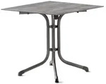 Sieger Klapptisch Polytec Beton hell 80x80cm Gestell eisengrau