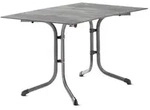 Sieger Klapptisch Polytec Beton hell 120x80cm, Gestell eisengrau