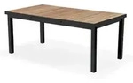 Niehoff Nantes Ausziehtisch 180-240x100cm, Teak geb&uuml;rstet, Gestell anthrazit