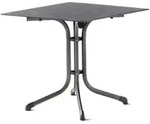 Sieger Klapptisch Polytec Schiefer anthrazit 80x80cm Gestell eisengrau