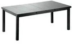 Niehoff Nancy Ausziehtisch 180-240x100cm Tischplatte ES-Glas, Gestell Aluminium