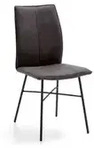 Niehoff Capri Design-Stuhl Gestell Stativ schwarz, Bezug Aberdeen anthrazit