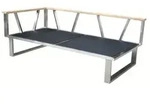 Zebra Belvedere Lounge 2-Sitzer, Armlehne links Rahmen Edelstahl - ohne Polster...