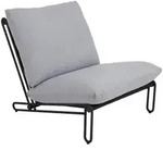 Brafab Blixt Loungesessel Aluminium schwarz, Sky grey