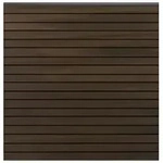 GrojaSolid Rhombus Steckzaun-Set Walnuss co-extrudiert 180x180cm